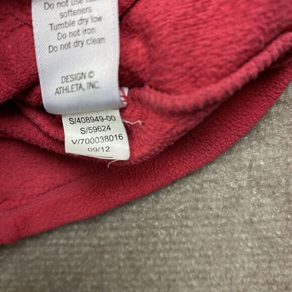 Athleta Jacket Women Medium Pink Zip Fleece Athletic Outdoors Ladies - Picture 5 of 12